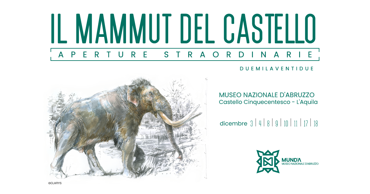 IL MAMMUT DEL CASTELLO APERTURA 3 e  4 DICEMBRE